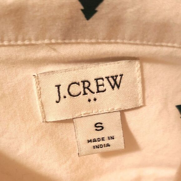 JCrew Factory Christmas Tree Button Down Shirt, Sz. S - Picture 5 of 6